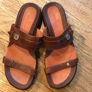 Cole Haan Nike Air brown leather sandals 7.5